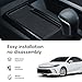 Auovo Wireless Charging Mat Compatible with 2025 2026 Toyota Camry Accessories Silicone Center Console Non-Slip Phone Charging Protective Mat Pad Interior Trim (Black Version 1)