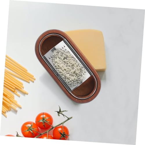 Rallador de Queso Multifuncional GLEAVI en Acero y Madera miniatura 6