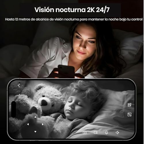 Image of Tenda RP3 Pro Indoor Security Camera, 3MP Ultra HD, 360 Panoramic Coverage, App Remote Control, One-Touch Calling, Motion Detection, Night Vision