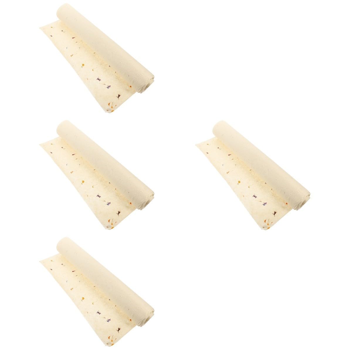 FRCOLOR Lot De 4 Feuilles De Papier Floral Motif Floral Naturel Facile À Plier Pour De Anniversaire Célébration Recyclable