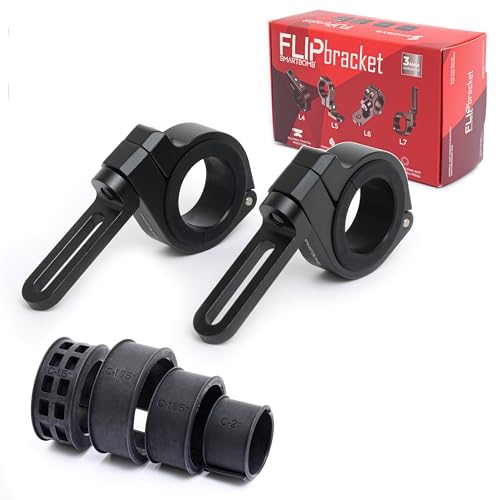 Fixation phares additionnels SMARTBOMB FLIPbracket L7 à tige orientable 360°