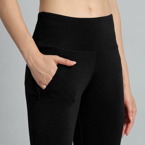 Image of Mehrang Gym wear Mesh Legging Workout Pants with Side Pockets /Stretchable Tights /Highwaist Sports Fitness Yoga Track Pants for Women & Girls