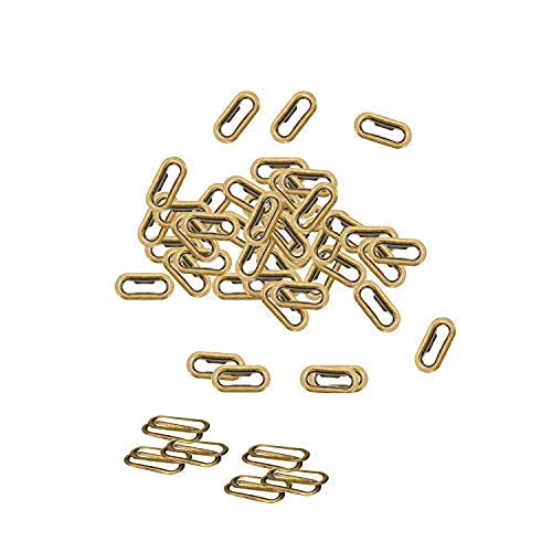 Trimming ShopOval Eyelets with Washers Brass Rust-Proof Durable Grommets for DIY Leathercraft, Bags, Clothing, Belts, Purses Decoration (15mm, Bronze, 100pcs)