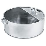 LUMAX LX-1710 Silver 6 Gallon Galvanized Drain Pan. Heavy Duty Construction for Rugged Use. The Bright Zinc Galvanized, Corrosion-Resistant Finish Prevents Corrosion.