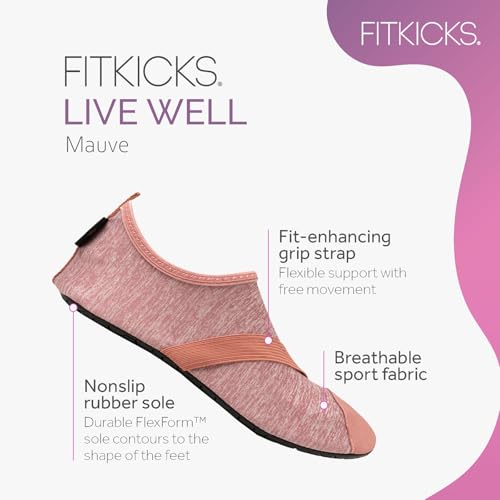 Image of FITKICKS Original Women's Foldable Active Lifestyle Minimalist Footwear Barefoot Yoga Sporty Water Shoes