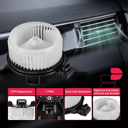 Image of BDFHYK AC Heater Blower Motor Fan 700194 Compatible with Honda Civic 2006-2011, Civic Hybrid 2006-2011,Compatible with Jeep Wrangler 2007-2010,HVAC Blower Motor Assembly 75821 79310SNAA01 PM9177