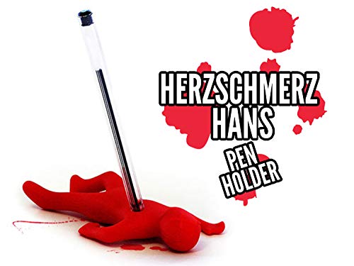 Preisvergleich Produktbild Herzschmerz Lustiger Silikon Stifthalter Geschenk-Idee Kollegen Mitarbeiter Büromaterial Schulmaterial