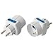 TECHLY 100136 Adattatore Triplo Spina Schuko a Prese Bipasso con Schuko Bianco Bianco