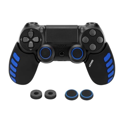 NiTHO PS4 Gaming Kit V2 för Playstation 4, anpassa hudgreppshandtag skydd för Sony PS4 Dual Shock 4-kontroll med tumgrepp vit