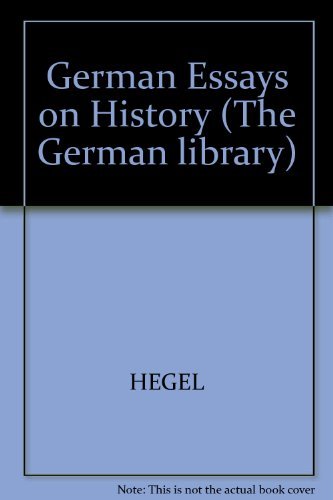 German Essays on History 0826403433 Book Cover