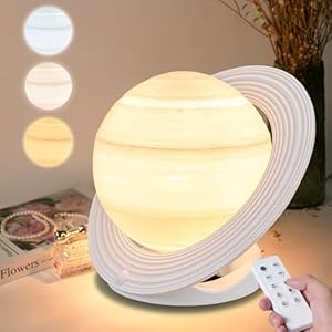 Light Therapy Lamp 10000 Lux Light with Remote Control, 3 Color Temperatures, Adjustable Brightness, Timer, LED Lamp with Memory Function, White