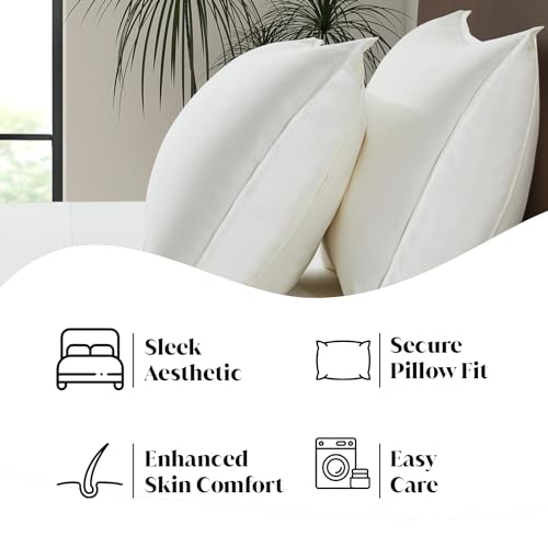 Image of Full Size Sheet Set | 100% Viscose | Organically Grown | Ultra Soft | Cooling Sheets for Hot Sleepers | 17 inch Deep Pocket [Ivory]