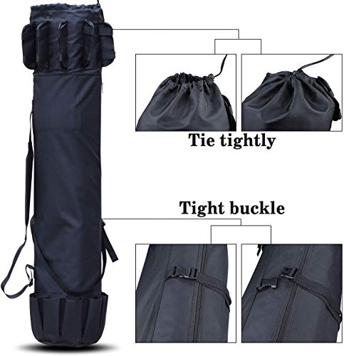 Sougayilang Angelruten-Tasche aus Segeltuch, Organizer, Aufbewahrungstasche für Angelrute und Rollen, Organizer für… – Bild 5