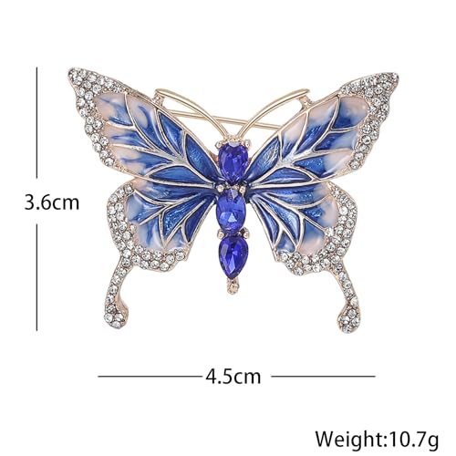 Image of Insect Animal Brooch Pin for Women Rhinestone Lapel Pins Vintage Brooches for Costume Accessories