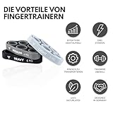 GORNATION Fingertrainer - Handtrainer in drei Stärken für mehr Kraft - Fingerexpander mit Widerstand für Griffkraft - Krafttraining Equipment