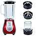 MAXELLPOWER BATIDORA DE Vaso con PICADORA ELECTRICA 800W Jarra 1,5L Cristal Colores Garantia MP-BV105XL (Rojo)