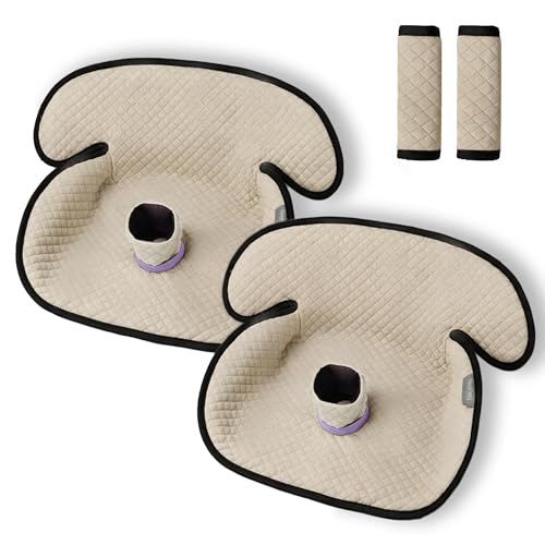 TinlyFinly Baby Potty Training Car Seat Protector Cover, 2 Pack, Beige