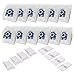 Produktbild Fiveblessings 12 Staubsauger-Taschen + 8 Filter for Hyclean Miele GN 3D 10408410, Klassische C1-Effizienz-Staubsauger-Taschen (Color : White)