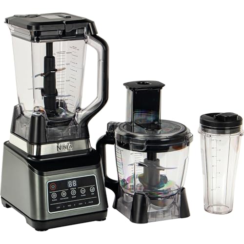 Ninja 3-in-1 Food Processor and Blender with 5 Programs: Mixer, Mixer Max, Chop, Mix, Puree, Bowl...