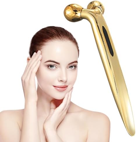 Rodillo Facial Rotatorio 360° para Masaje, Rodillo de Adelgazamie...