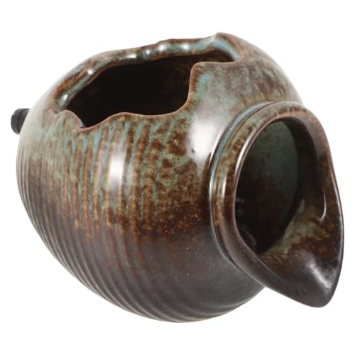 KONTONTY Zirkulierende Brunnen Keramik Jar Ornament Hydrokultur Pflanzer Wasser Fließende Jar Ornamente aus Keramikgläsern Brunnen klein Merkmale Dekorationen Wasserfontäne Wasserfall Zubehör