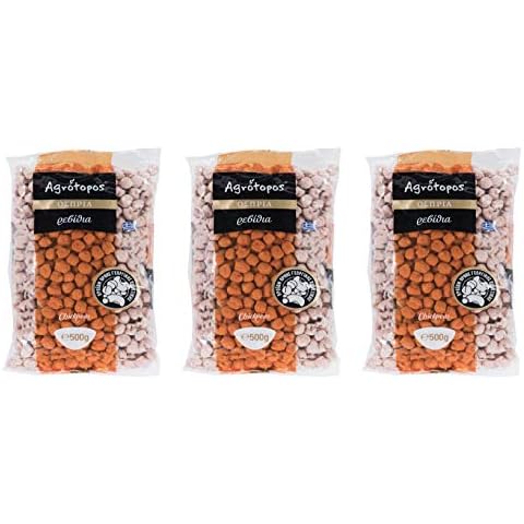 Greek Thick Chickpeas | Traditional Legumes Variety | 1,5kg ( Pack of 3 Bags of 500g Each ) Cover