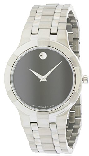 Movado Metio Black Dial Stainless Steel Men's Watch 0606203
