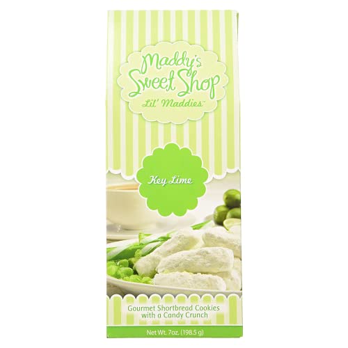 Maddy's Sweet Shop Key Lime Shortbread Cookies, 7-Ounce Boxes (Pack of 6)