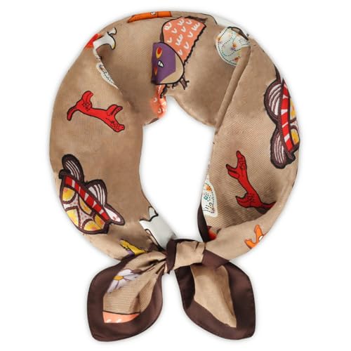 Relang Fashion silk Satin Head Scarf for Women Hair Bandana