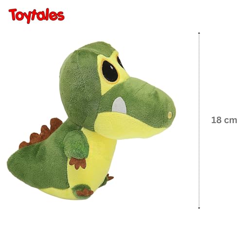 Image of TOYTALES Stuffed Baby Gator Cute Hanging Plush Soft Toy for Girls & Boys | Stuffed Animal Soft Toy for Kids| Small Size Cute Plush Huggable Toy (Color May Vary)