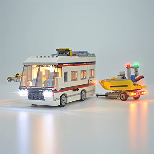 ADMLZQQ LED Light Kit Für Creator Expert Die Urlaubsurlaub, Sammlerstück, Die Mit Lego 31052 Sammelbar Ist (Nicht… – Bild 3