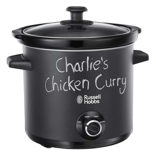 Russell Hobbs 24180 Chalkboard Slow Cooker, 3. 5 L, Black