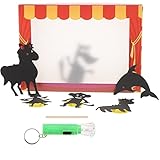 jojofuny Puppet Show Theater Hand Shadow Puppets Kids DIY Shadow Puppets Toys Educational Handmade S