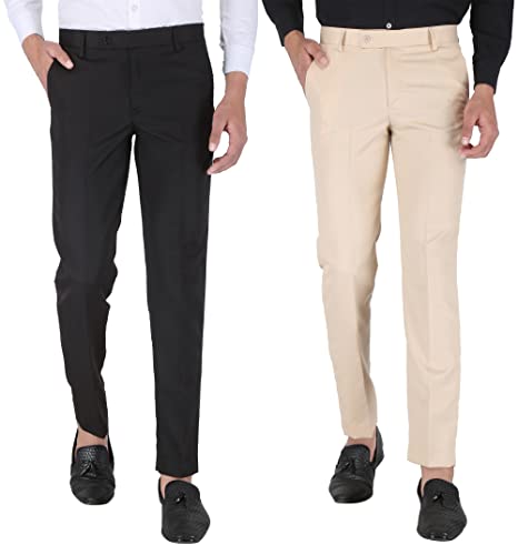 Image of UpToDate Fashion Mens Slim Regular Fit Formal Trouser Formal Pant for Men