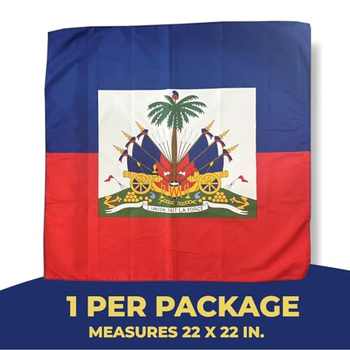 Haiti Flag Bandanna Haiti Flag Bandana Haitian Headband Clothing Haitian Bandana - One Size