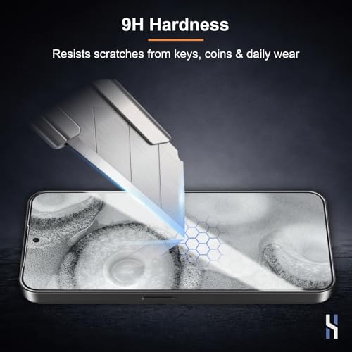 Image of Tempered Glass for Nothing Phone 2 (6.7 Inch) Military Grade 9H Screen Guard, Anti-Scratch, Shatterproof, Edge-to-Edge Full Coverage - Black Border