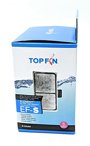 Top Fin Ef-S Element Filter Cartridges (6 Count) For Fish Tank #TOP3