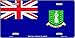 SIGNCHAT, Targa con Bandiera delle Isole Vergini Britanniche, 15 x 30 cm