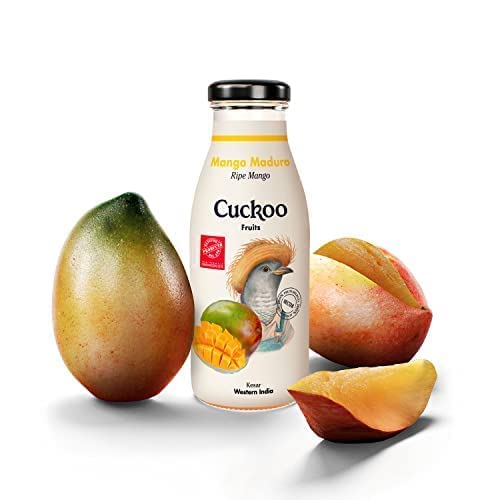 CUCKOO FRUITS - Pack Zumo de Mango Maduro, Zumo Artesanal, 25 cl (Pack de 24)