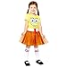 amscan Costume de Bob l'éponge Nickelodeon pour fille 3-12 ans, jaune, 8 ans