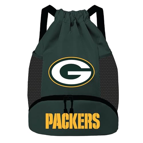Image of NFL Green Bay Packers Cinch Bag - Standard Logo Drawstring Backpack