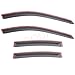 LQQDP 4pcs Front+Rear JDM Smoke Sun/Rain Guard Outside Mount Tape-On Window Visors Compatible with 04-08 Acura TL