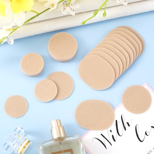 Image of Pndeyo 30pcs Moleskin Pads for Feet, Round Oval Blister Protection Patch, Self-Adhesive Flannel Moleskin Strips, Anti-Wear Mole Skin Patch for High Heels Loafers Boots Hiking Shoes- Nude Color