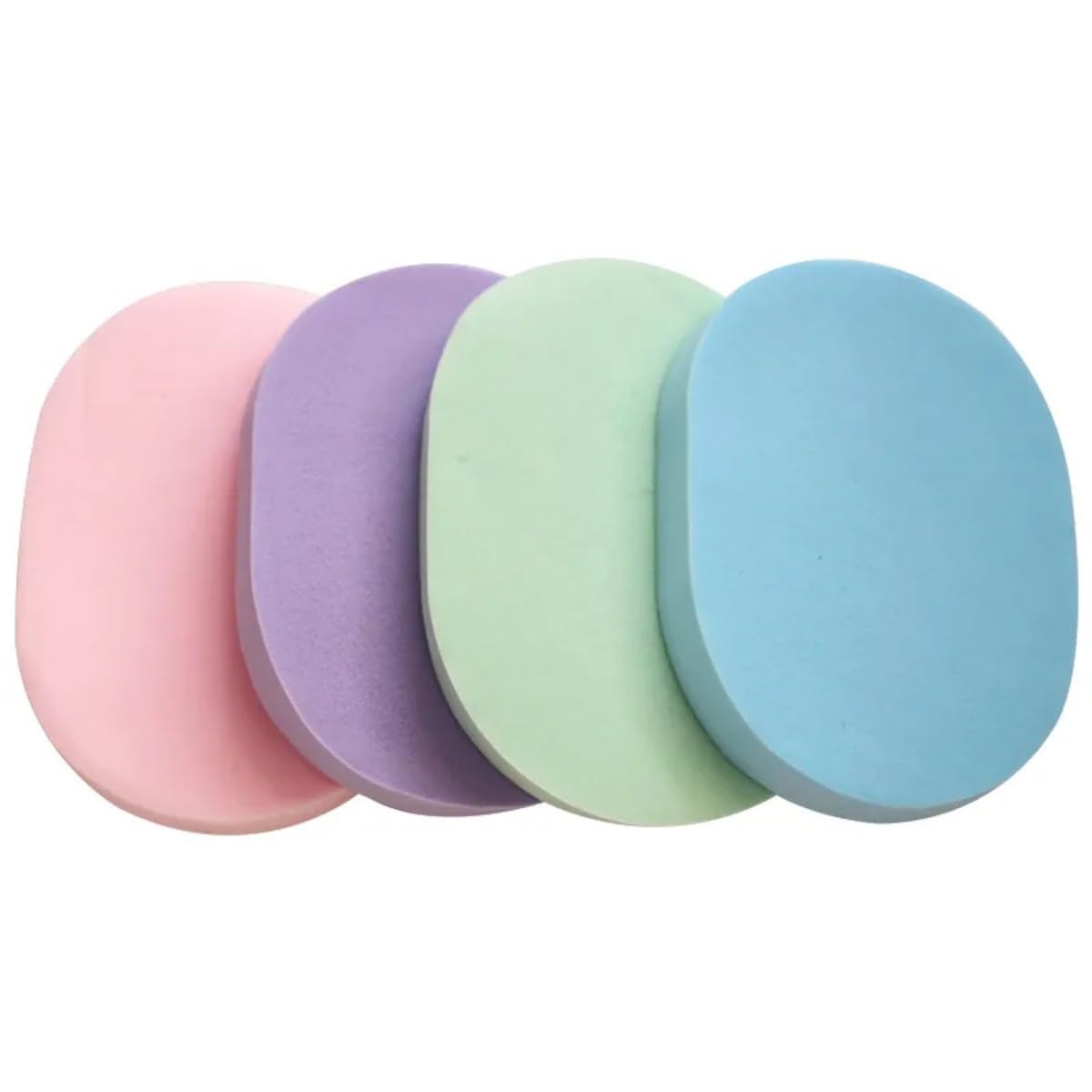 Face Cleansing Sponge Puff Makeup Washing Pad Deep Clean & Exfoliating Facial Sponge -Colour-Multi.(Pack Of 4).-picture-21