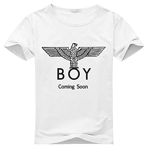 NoSper London Boy for Mens Printed Short Sleeve Tops T Shirts XXL