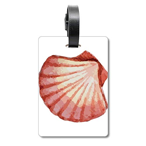 Étiquette valise vie marine rouge pour éviter la perte de sac