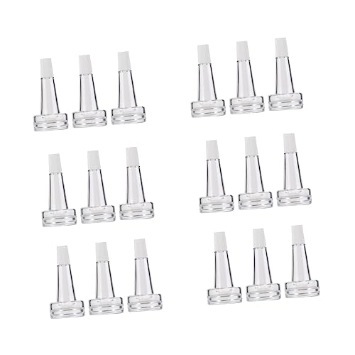 BELLIFFY 100pcs Essence Bottles Liquid Bottle Caps Plastic Horn Caps Home Travel Business