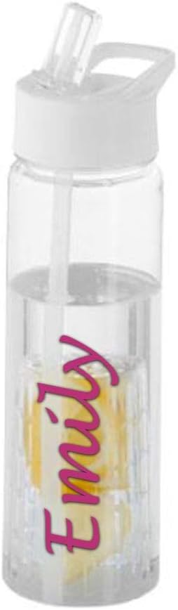 Say it with Glass by the CNC GroupPersonalised Water Bottle Love 740ml Water Bottle Island Inspired, Any Name Mutliple Colours Available