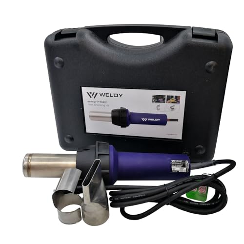 WELDY 3400W Heat Gun Plastic Welding Gun 230V Universal Kit Hot Air Hand Tools