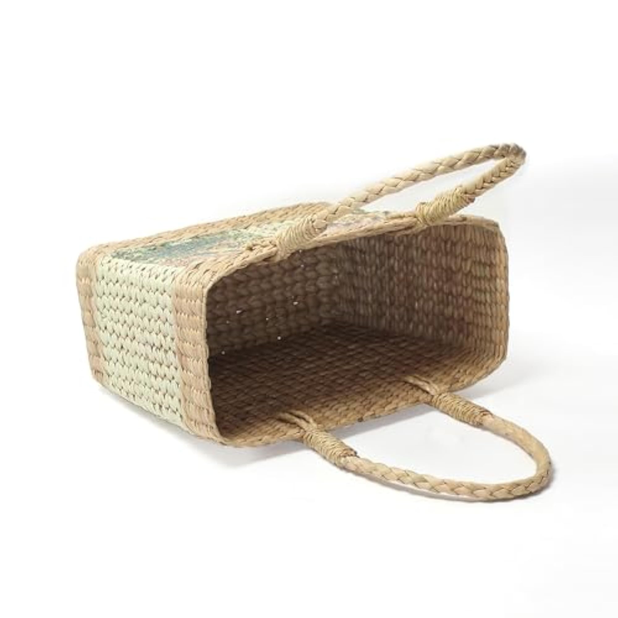 Multi-Colour Sea Grass Storage Basket Alternative